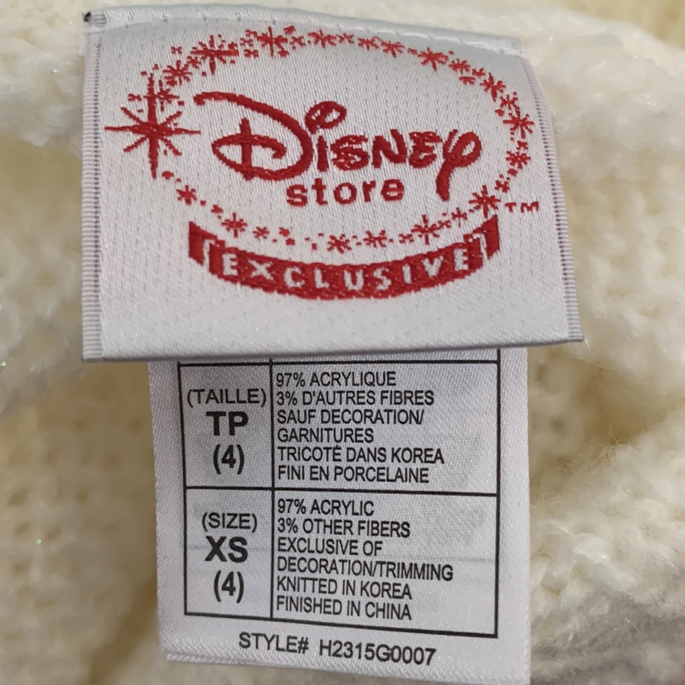 Disney’s Tinker Bell Knit Sweater size 4 - Picture 5 of 8